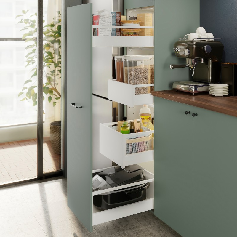 Контейнер для сухих продуктов IKEA 365+ с крышкой, прозрачный/белый, 2,3 л
