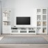 TV Комбинация/Стеклянная дверца, Белый, 320x41x190 см