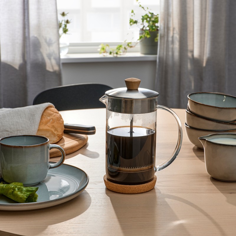 Кавоварка/чайник IKEA 365+, прозоре скло/нержавіюча сталь, 1 л