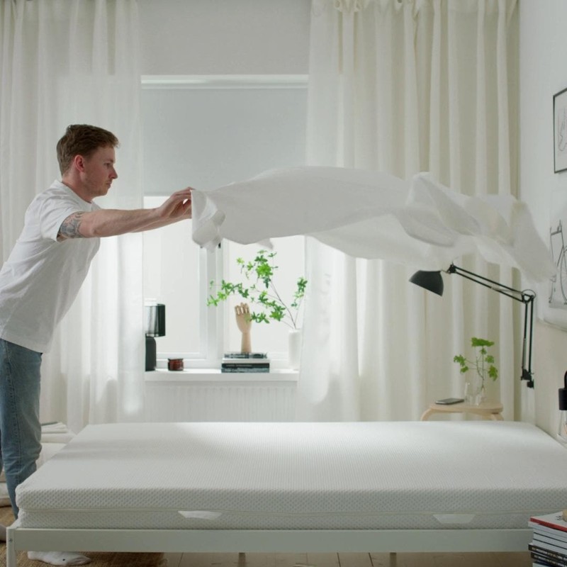 Простыня на резинке DVALA, белая, 240x260 см