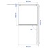 Холодильник/Морозильник, IKEA 500 отдельно стоящий/нержавеющая сталь, 210/106 л