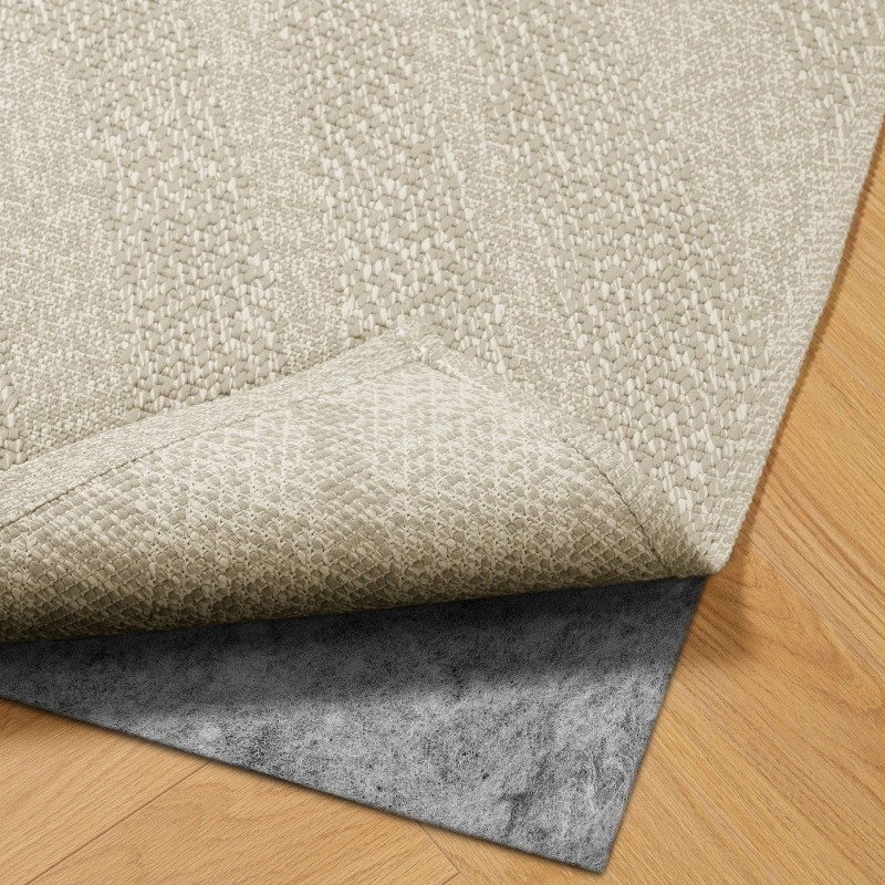 Ковер FULLMAKT, тканый, для помещений/улицы, бежевый/меланжевый, 80x150 см
