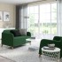 Защитный чехол для дивана LINANÄS 2-seater, Vissle темно-зеленый