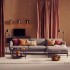 3-seater sofa with chaise longue, Lejde gray-black