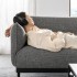 3-seater sofa with chaise longue, Lejde gray-black