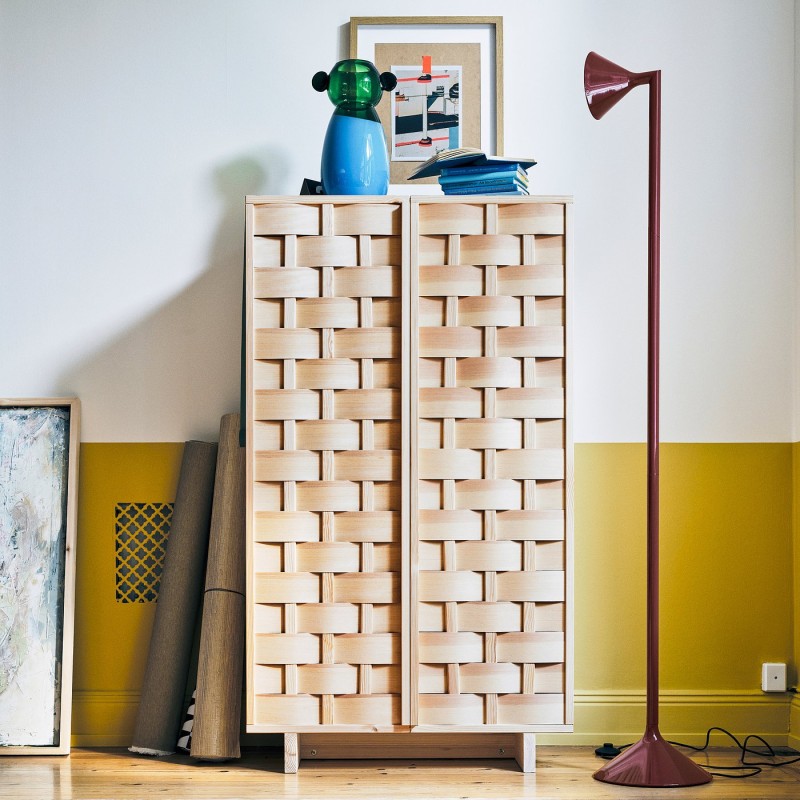 Шкаф IKEA PS 2026, сосна, 80x46x140 см.