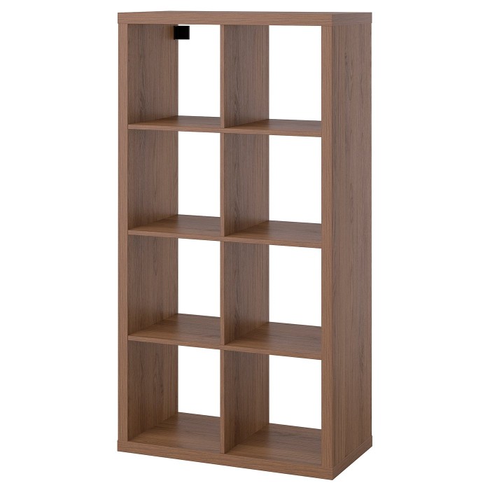 Книжный шкаф KALLAX, цвет ореховый, 77 x 147 см.
