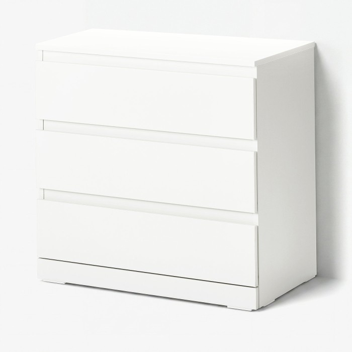 Комод LILLBERGET, 3 ящика, белый, 70x43x68 см