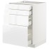 МЕТОД / MAXIMERA Sz stj 4fr/4szu, белый/Воксторп глянец/белый, 60х60 см