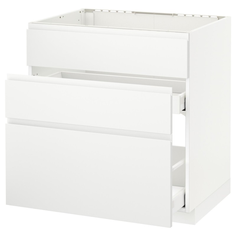 МЕТОД / МАКСИМЕРА Sz stj zl+3fr/2sz, белый/Воксторп матовый белый, 80x60 см