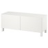 Тумба под телевизор BESTÅ с дверцами, белая Laxviken/Stubbarp/white, 120x42x48 см