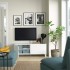 Тумба под телевизор BESTÅ с дверцами, белая Laxviken/Stubbarp/white, 120x42x48 см