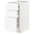 METOD / MAXIMERA Sz stj 3fr/2n/dir/w szu, білий Enköping/біла імітація дерева, 40x60 см