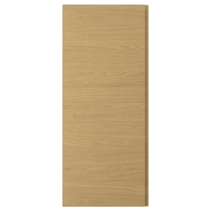 Дверь VOXTORP, имитация дуба, вертикальная ручка, 60x140 см.