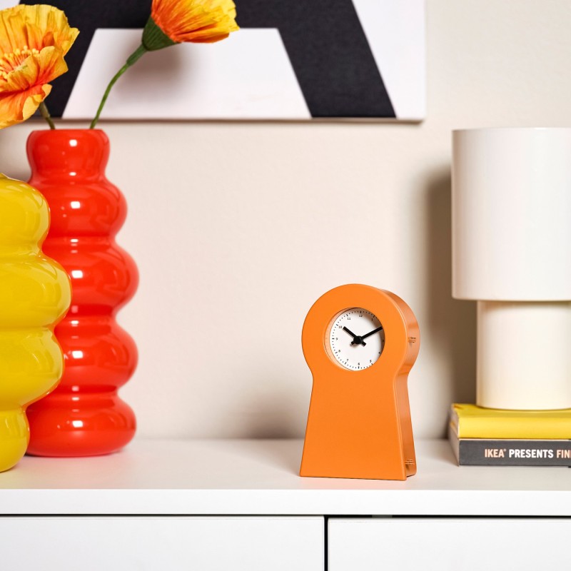 Годинник IKEA PS 1995, помаранчевий, 14 см
