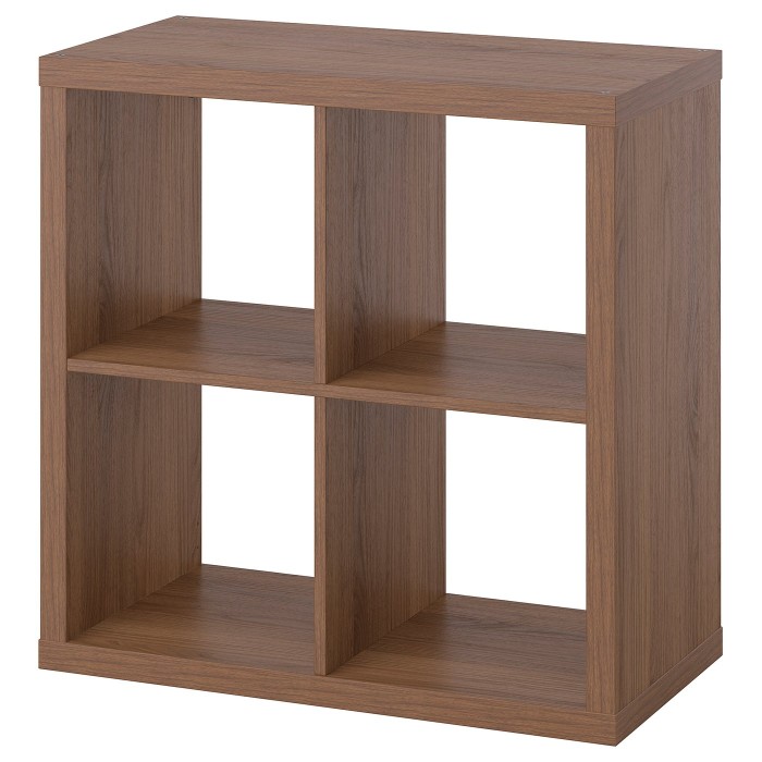Книжный шкаф KALLAX, цвет ореховый, 77x77 см.