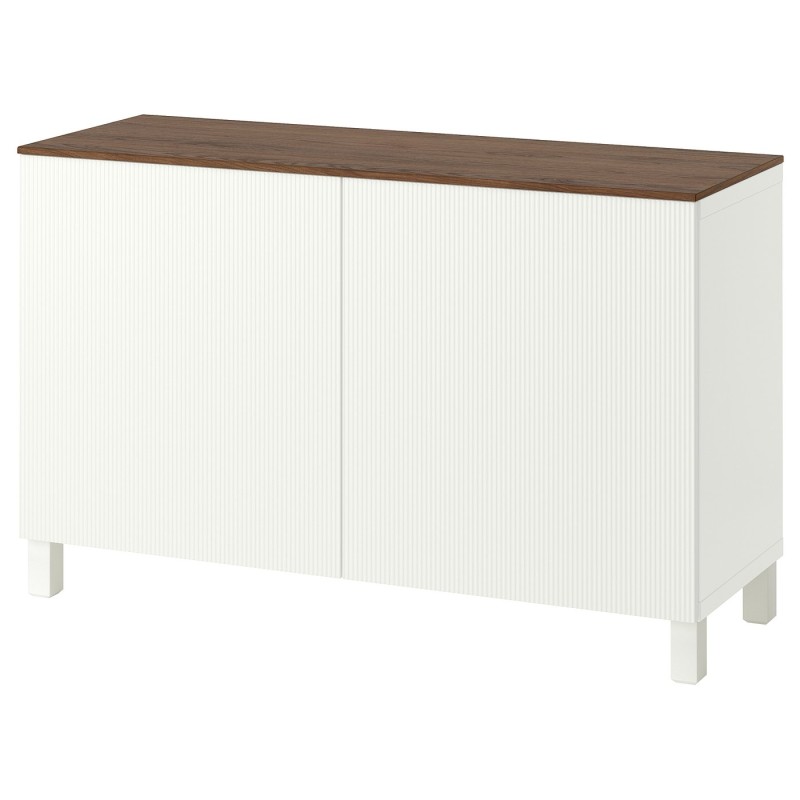 БЕСТО Комбинация с дверцами, белый/Фёрвалтаре белый, 120x42x75 см