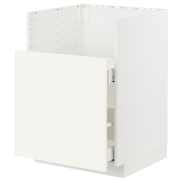 Шкаф METOD с выдвижным ящиком для TALLSJÖN, белый/Vallstena white, 60x60 см.