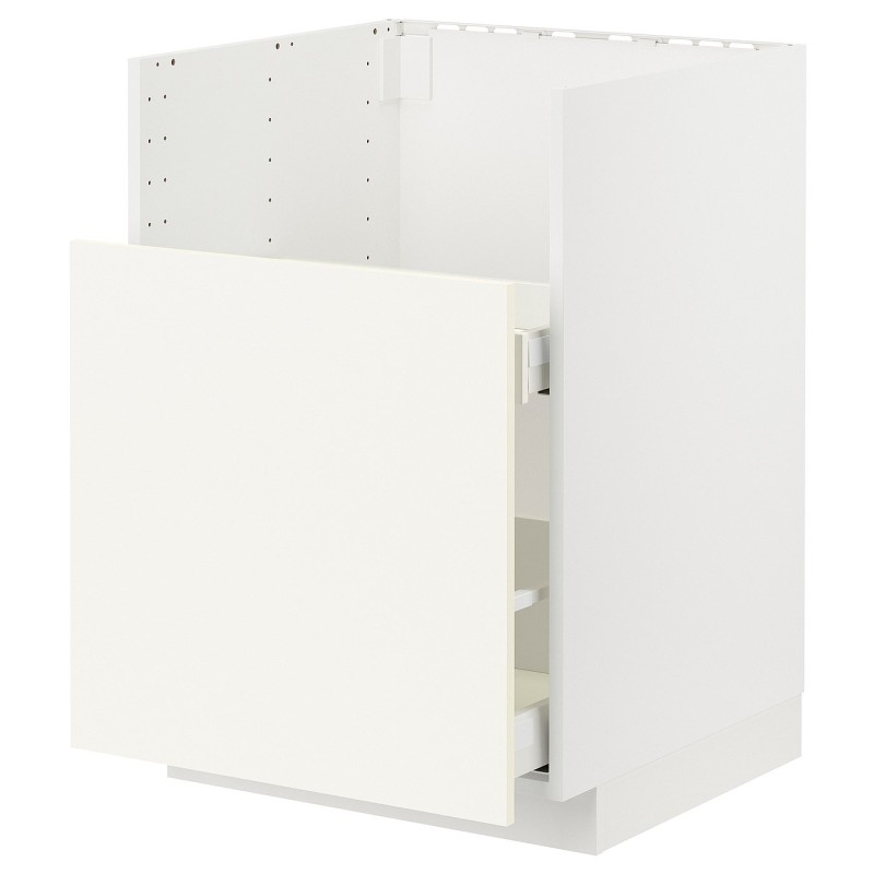 Шкаф METOD с выдвижным ящиком для TALLSJÖN, белый/Vallstena white, 60x60 см.