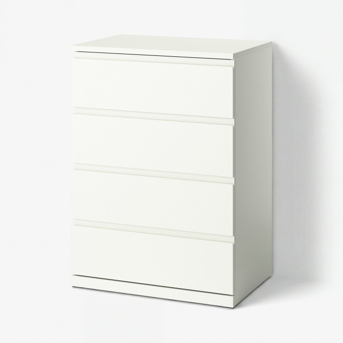 Комод STORKLINTA, 4 ящика, белый, 70x50x98 см