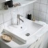 Тумба под раковину TÄNNFORSEN / ORRSJÖN, имитация белого/черного мрамора, 122x49x71 см