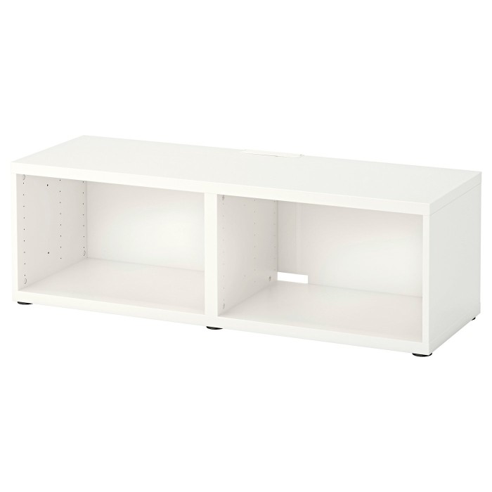 БЕСТО Тумба под телевизор, белый, 120x40x38 см