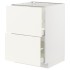 METOD / MAXIMERA Sz stj 2fr/2w sz, білий/Vallstena білий, 60x60 см