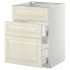 МЕТОД / MAXIMERA Sz stj zl+3fr/2sz, белый/Бодбин кремовый, 60x60 см