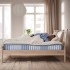 Пружинный матрас VALEVÅG Pocket Spring, средней жесткости/светло-голубой, 80x200 см