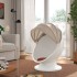 Детское поворотное кресло IKEA PS LÖMSK, бело-бежево-красное.