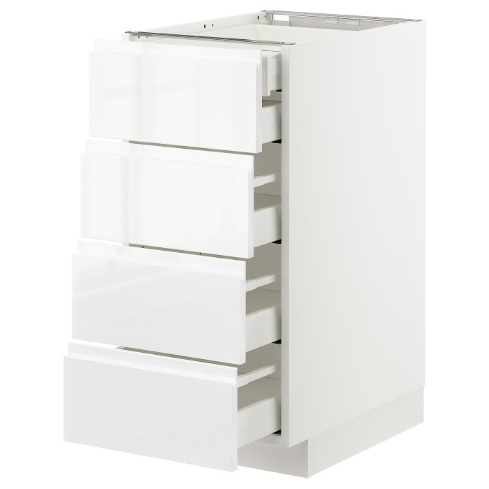 МЕТОД / MAXIMERA Sz stj 4fr/2n/3dsr sz, белый/Воксторп глянец/белый, 40х60 см