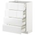 МЕТОД / MAXIMERA Sz stj 4fr/4szu, белый/Воксторп глянец/белый, 60х37 см