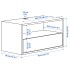 Тумба под телевизор EKET, hi-fi, белый/коричневый орех, 175x35x35 см