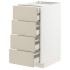 METOD / MAXIMERA Шафа 4fr/2n/3d шафа, білий/Havstorp бежевий, 40x60 см