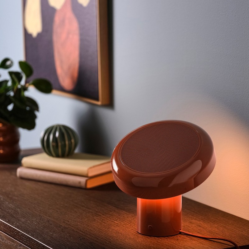 Лампа BLOMPRAKT з Bluetooth-динаміком, червона
