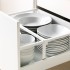 METOD / MAXIMERA Sz stj 3fr/2n/dw/w sz, білий/Bodbyn cream, 60x60 см