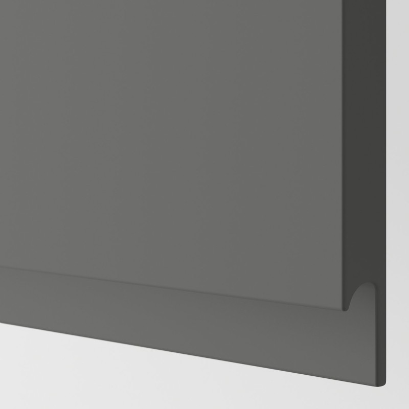 METOD / MAXIMERA Sz stj pł/2fr/2sz, білий/Voxtorp темно-сірий, 80x60 см