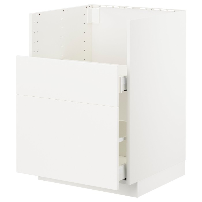 Шкаф METOD / MAXIMERA с выдвижными ящиками для TALLSJÖN, белый/Veddinge white, 60x60 см