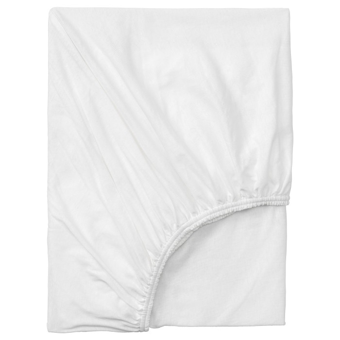 VÅRVIAL Простыня на резинке для кушетки, белая, 80x200 см