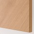 BESTÅ Комбинация с дверцей, белый/дуб Хедевикен, 120x42x193 см