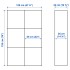 BESTÅ Комбинация с дверцей, белый/дуб Хедевикен, 120x42x193 см