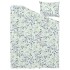 MATTOXBÄR Пододеяло и наволочка, бледно-голубой/цветочный узор, 150x200/50x60 см