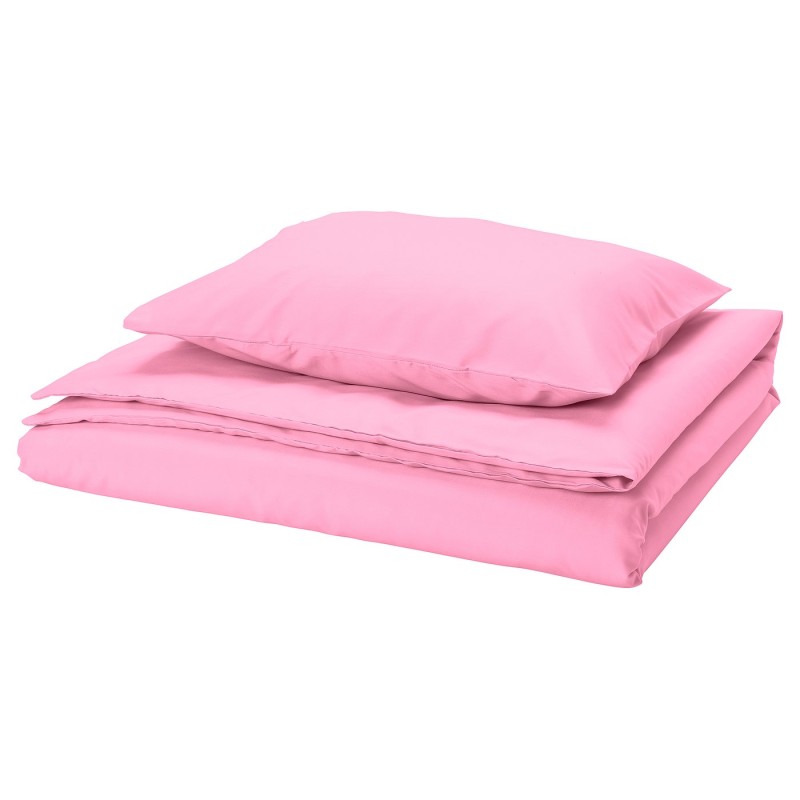 Пододеяло и наволочка PILTANDVINGE, розовый, 150x200/50x60 см