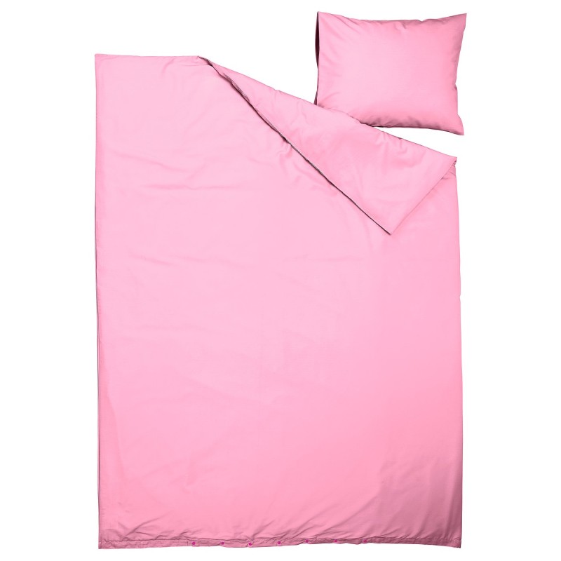Пододеяло и наволочка PILTANDVINGE, розовый, 150x200/50x60 см