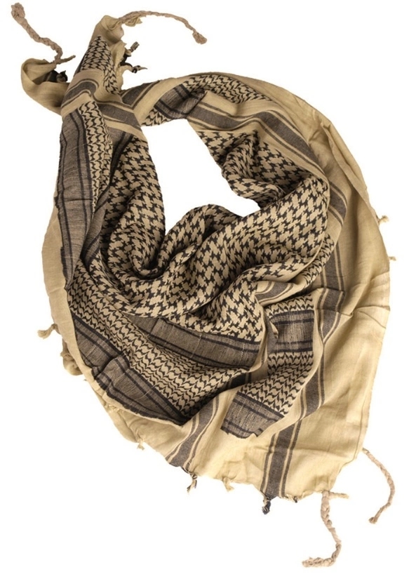 Mil-Tec Bandana Shemagh Khaki Black